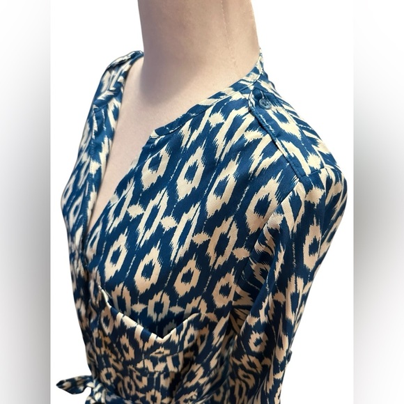 Maeve Chic Blue Patterned Dress size S - Picture 9 of 13